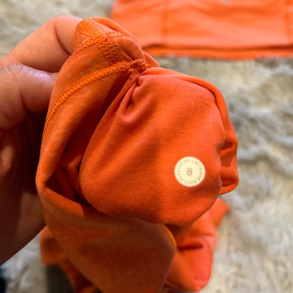 Lululemon orange set size 8 - Picture 4 of 7